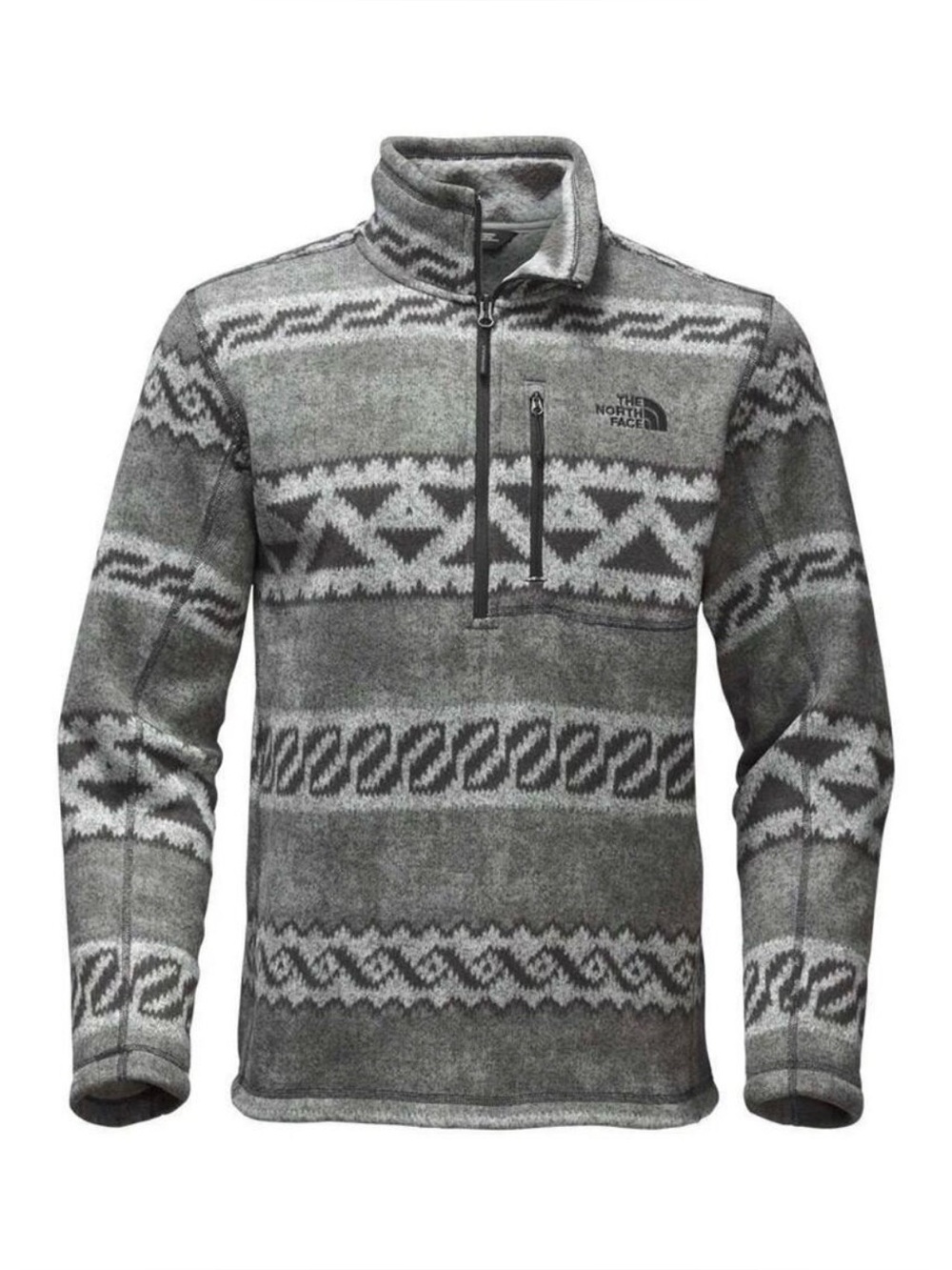 The North Face Men's Novelty Gordon Lyons Quarter Zip Fleece Jacket Aztec Print
